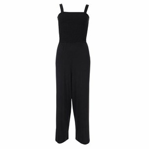 brave ruched jumpsuit sleeveless leg soul neck wide square