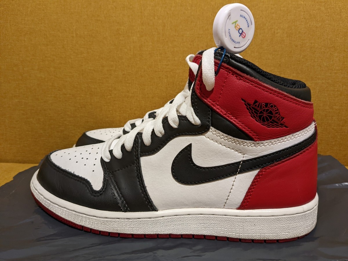 Air Jordan 1 Retro High OG Black Toe GS 2016 size 6Y Red Air Jordan 1 Retro High OG Black Toe GS 2016 size 6Y Red