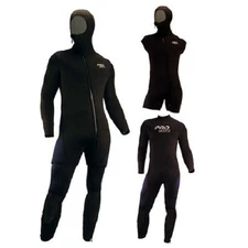 Promate Avalon 6mm Men's 2-Piece Hooded Semi-Dry Full Suit Scuba Diving Wetsuit