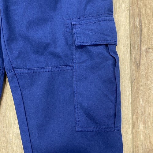 NWT 🌟BODEN🌟 BOYS ELASTIC DRAWSTRING WAIST COTTON CHINO CARGO PANTS NAVY SZ 12 - Picture 5 of 8