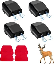 4 PCS Deer Whistles for Car, Automotive Deer Warning Whistle Devices, Animal War