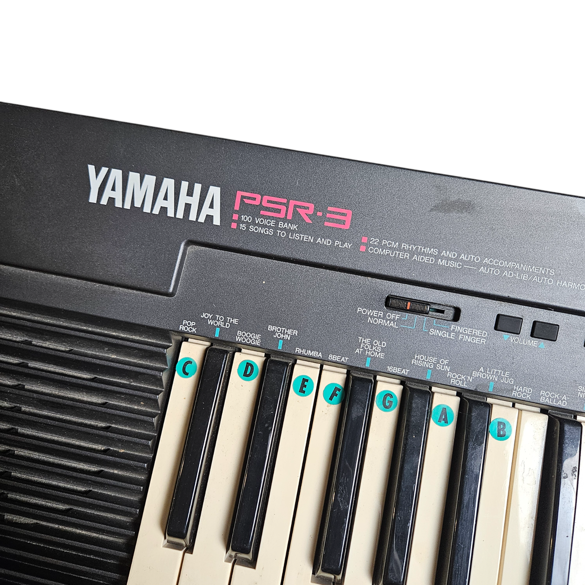 Vintage 90s Yamaha Portatone PSR-3 Portable Electronic Keyboard 49