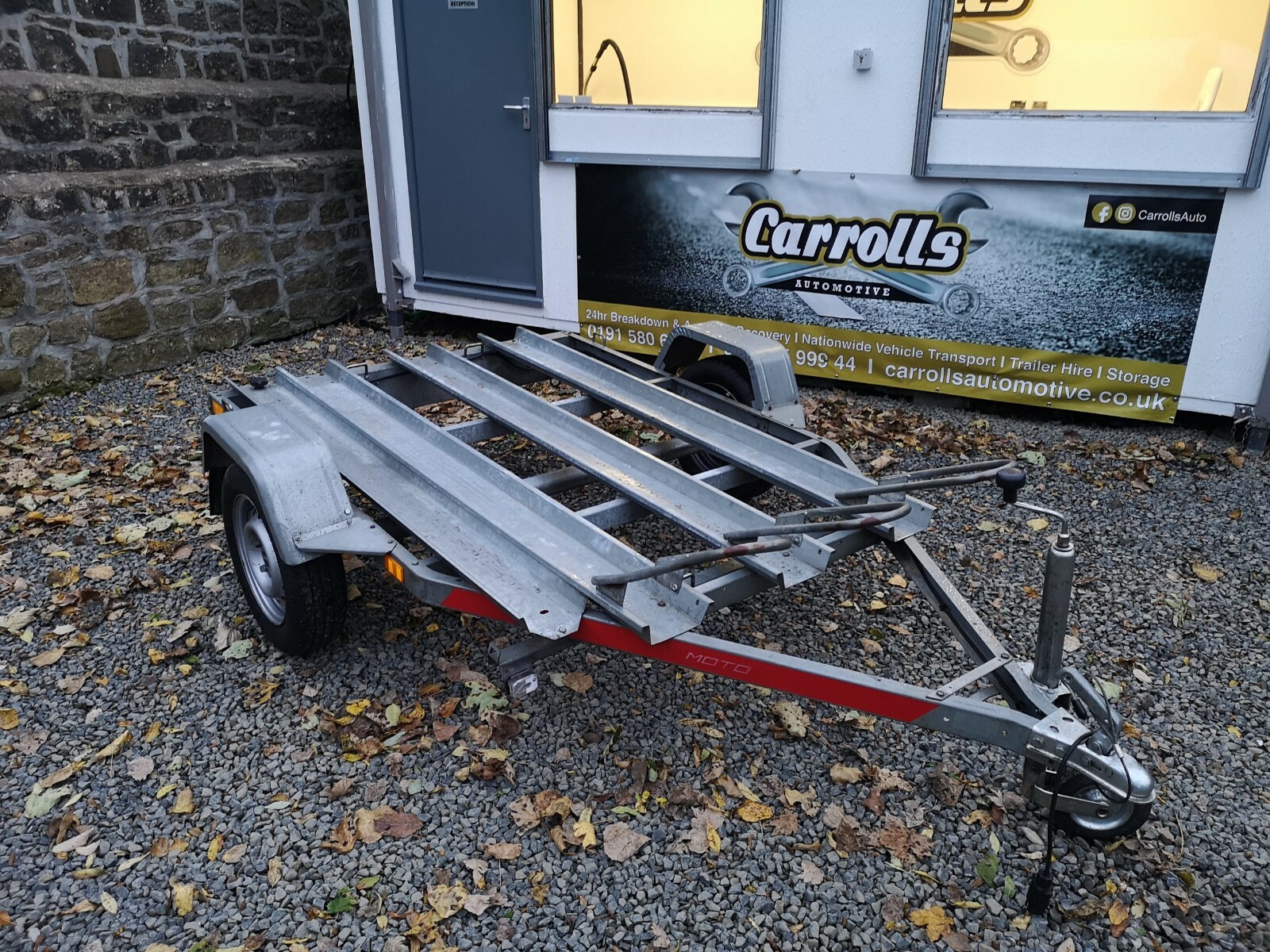 MOTORCYCLE TRAILER **HIRE ONLY** Howdon Hire Newcastle Sunderland North