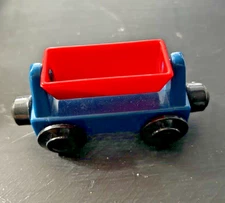 Brio 33614 Wooden Train Red Blue Tipping Wagon