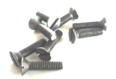 Packungen M4 M5 lange Senken (CSK) Schlitzkopf M/C (Maschine) Schrauben Stahl