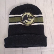 Jurrasic World Skull Cap/Beanie Black, Green  White