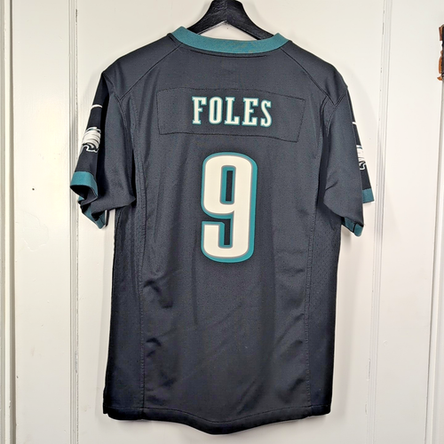 Camiseta Nike On Field Nick Foles Philadelphia Eagles #9 verde local NFL juvenil XL - Imagen 2 de 11