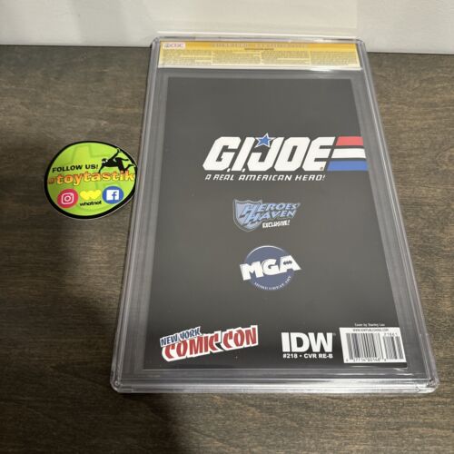 G.I. Joe A Real American Hero #218 CGC SS 9.0 Heroes Haven ARTGERM Sketch Signed - Picture 3 of 4