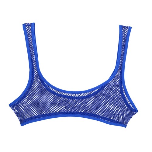 Canotta donna sexy maglia trasparente reggiseno cavo gabbia crop top bustier canotta cami - Foto 28 di 56