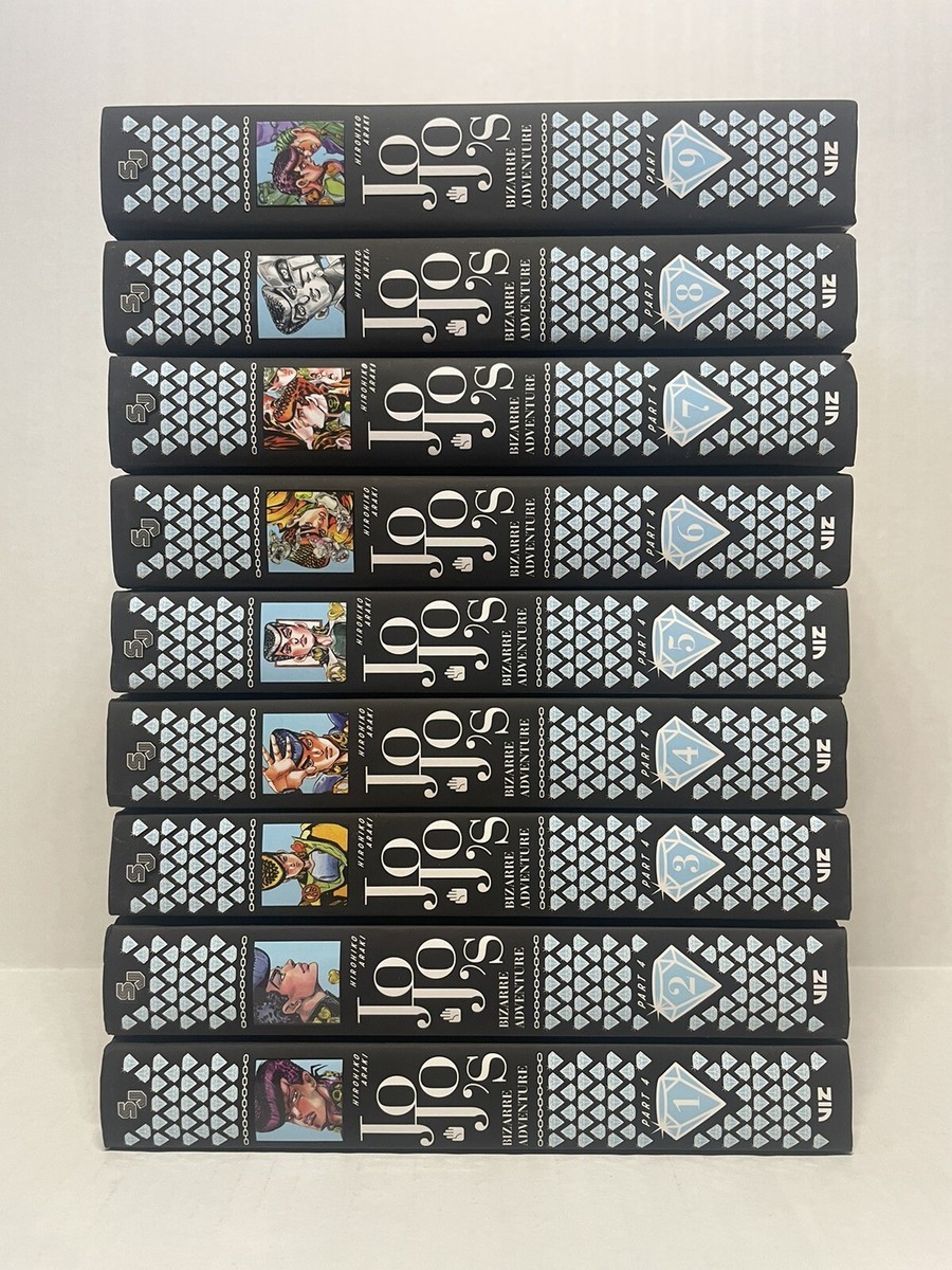 Jojo's Bizarre Adventure Manga Hardcover Part 4 Volumes 1-9