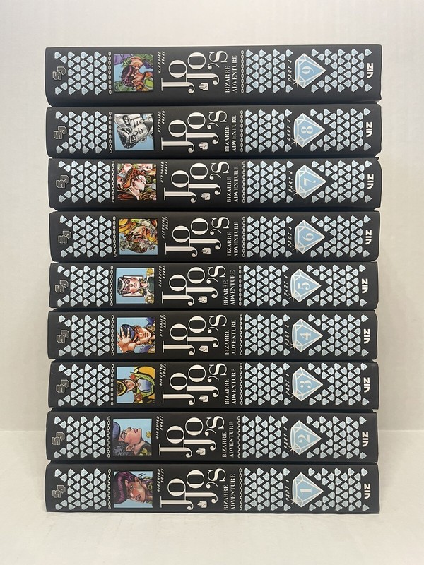 Jojo’s Bizarre Adventure Manga Hardcover Part 4 Volumes 1-9 English Authentic