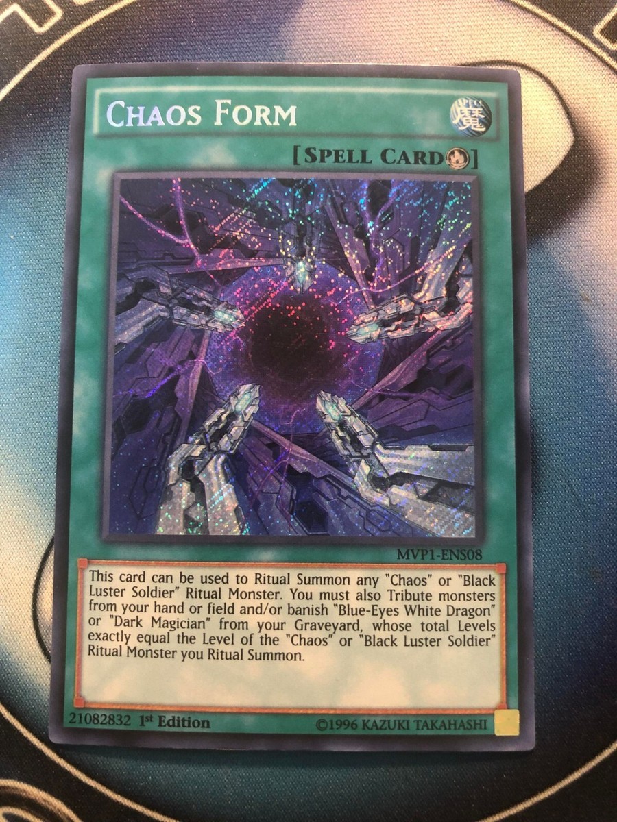 CHAOS FORM *** 1ST EDITION SECRET RARE MINT/NM MVP1-ENS08 YUGIOH