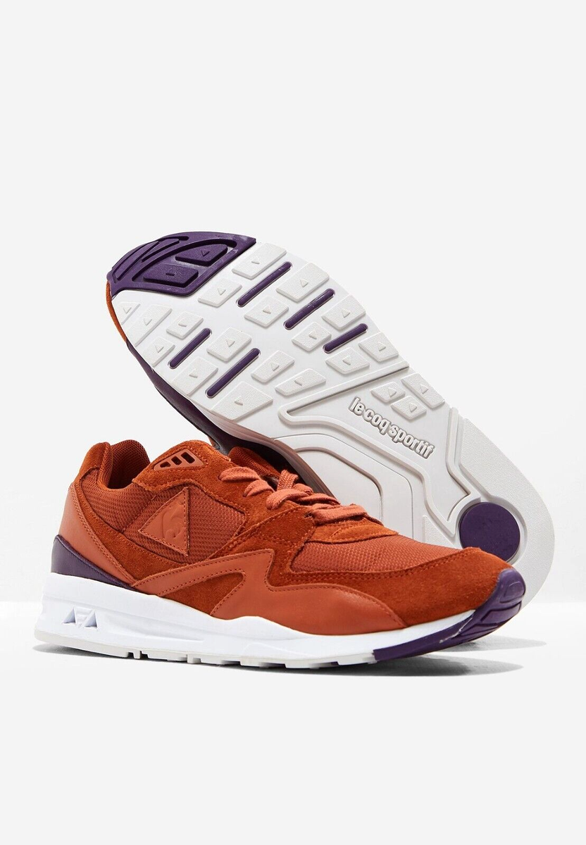 Le Coq Sportive LCS R800 Men's Brown Suede Athletic Sneakers Shoes