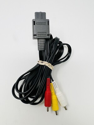 Official ORIGINAL OEM Super Nintendo Brand N64 Gamecube SNES AV RCA Video Cable
