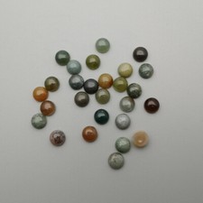100pcs Natural Indian Agate Stone 6mm Round Cab Cabochon for DIY Jewelry Making