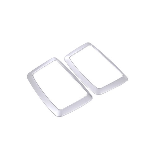 Fit For BMW 7 Series 2016-2021 2022 Matte Silver Rear Makeup Mirror Frame Trim - Picture 2 of 12