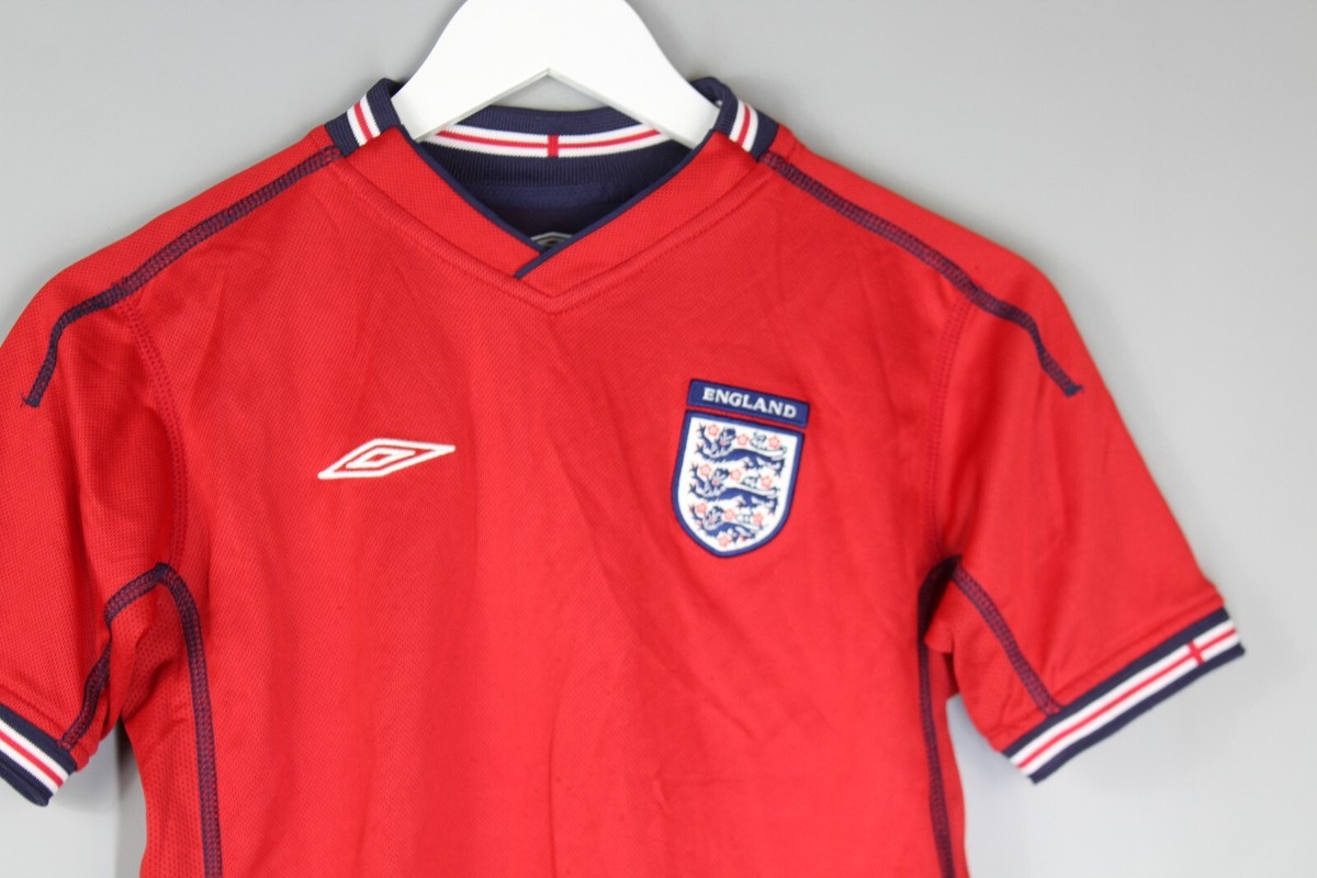 ENGLAND NATIONAL TEAM 2002/2004 AWAY FOOTBALL SHIRT UMBRO SIZE