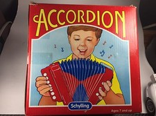 Vintage Schylling Mini Accordion with Original Box