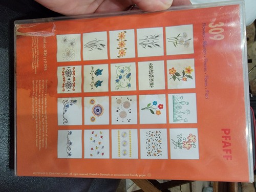 Flowers Embroidery Flowers Designs creative Card #309 for Pfaff 2140 - Picture 3 of 7