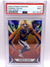 Gabriel Davis 2020 PANINI Phoenix Fire Burst Rookie (RC) #141 SP Graded PSA 9