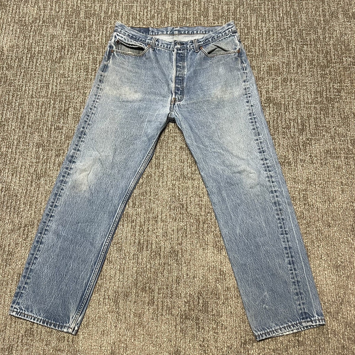 リーバイス　501  c Vtg 90s Levi's 501xx 38x32 Actual 33x29 Button Fly Made In USA 501