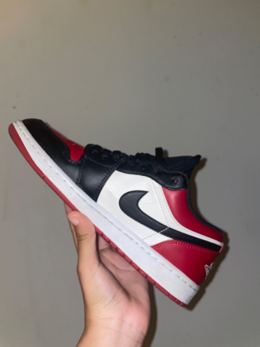 Nike Air Jordan 1 Low Bred Toe 2.0 Size 8.5 Men's Available