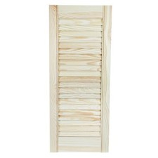 Louvre Door Wood Door Open Natural Pine 21mm Wardrobe Kitchen H: 993 mm (39.09")