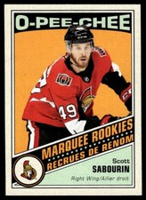 2019-20 O PEE CHEE MARQUEE ROOKIE RETRO Scott Sabourin Ottawa Senators #641