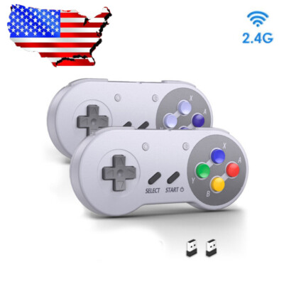 For PC MAC Raspberry Pi Retropie Wireless SNES Controller USB SNES Switch Online