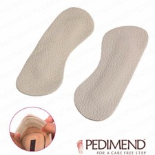 Pedimend Premium Leather Heel Pads Grips Liners to Prevent Blisters (2 PC) - UK