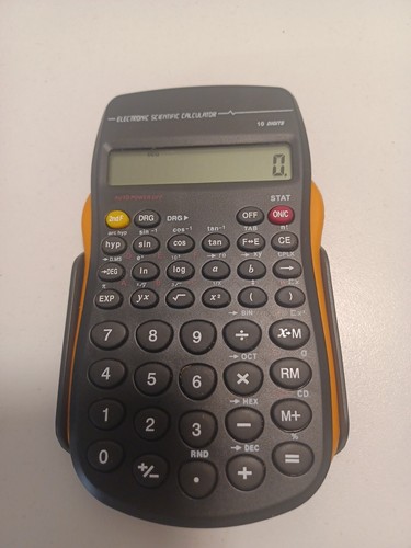 Electronic Scientific Calculator ( 10 Digits ) Working Condition- 4” Mini - Picture 3 of 4