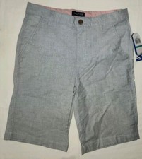 Nautica Navy Blue Bermuda Shorts Size 16 Boys Youth Cargo Lightweight