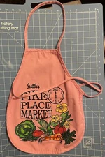 Seattle's Pike Place Market Pale Pink Small Children’s Art Chef’s Apron Smock