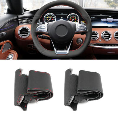NEU Leder Lenkrad Lenkradbezug Für Mercedes A Class AMG A45 C 43 63 S Class S500