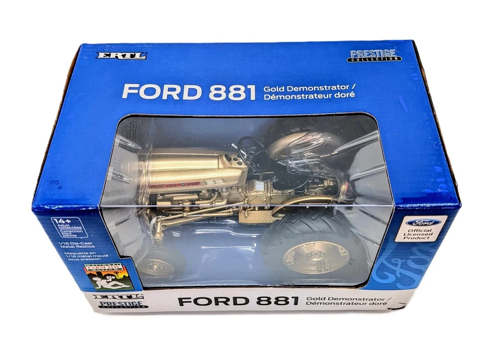 1/16 Ford 881 Gold Demonstrator Tractor, National Farm Toy Museum - Image 2 of 3