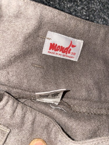Mondi Hose Damen Gr. 38 Plissee hoher Bund Wolle gerade Taschen Freizeit grau - Bild 6 von 14