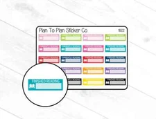 1822~~Reading Trackers Planner Stickers.