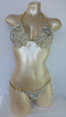 bride swimsuit with train