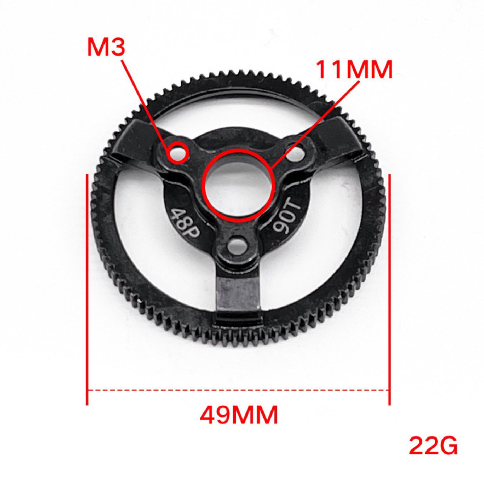 72T/76T/83T/86T/90T Carbon Steel Spur Gear For Traxxas Slash/Bandit 2WD