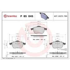 Satz Bremsbeläge Bremsklötze vorne für Skoda Octavia 1 1U2 1U5 | 23991028