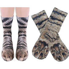Animal Paes Socks, Cotton Blends