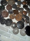 Lot Of 68 Vintage And Antique Buttons Various Assortments Metal Plastic Wood  — photo 6