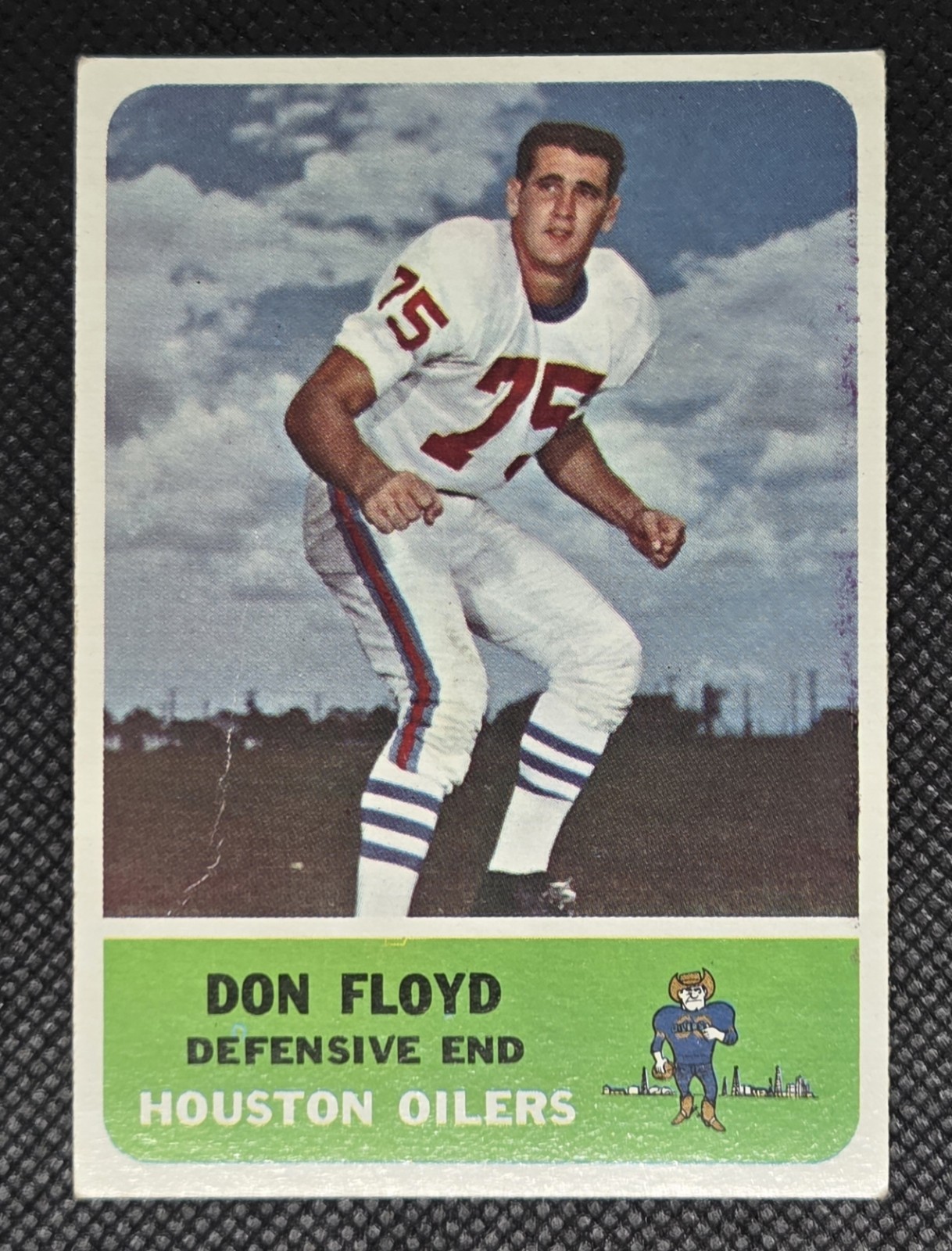 Don Floyd #54 Football Cards 1962 Fleer trading card — raw and PSA graded price guide