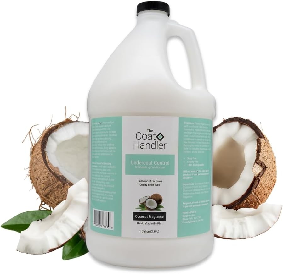 Undercoat Control Deshedding Dog Conditioner Coconut Milk Fragrance,