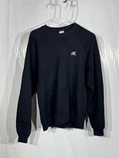 Vintage Jerzees Sweatshirt Black Cycling Graphic Crewneck Size XL Made in USA