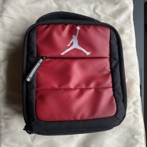 Nike Air Jordan Classic Jump man Logo Lunch Box Tote Insulated Soft Shell Red
