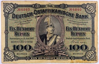 África Oriental Alemana 100 Rupias 1905