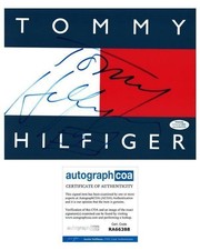 Tommy Hilfiger Signed Autographed 8x10 Photo Fashion Designer ACOA