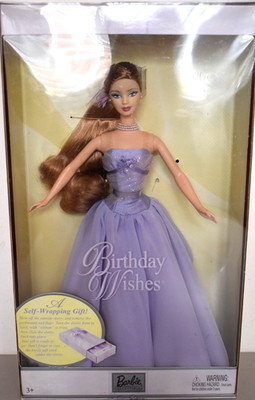 2003 Collector Edt BIRTHDAY WISHES Lavender Vintage Strawberry Blonde Barbie