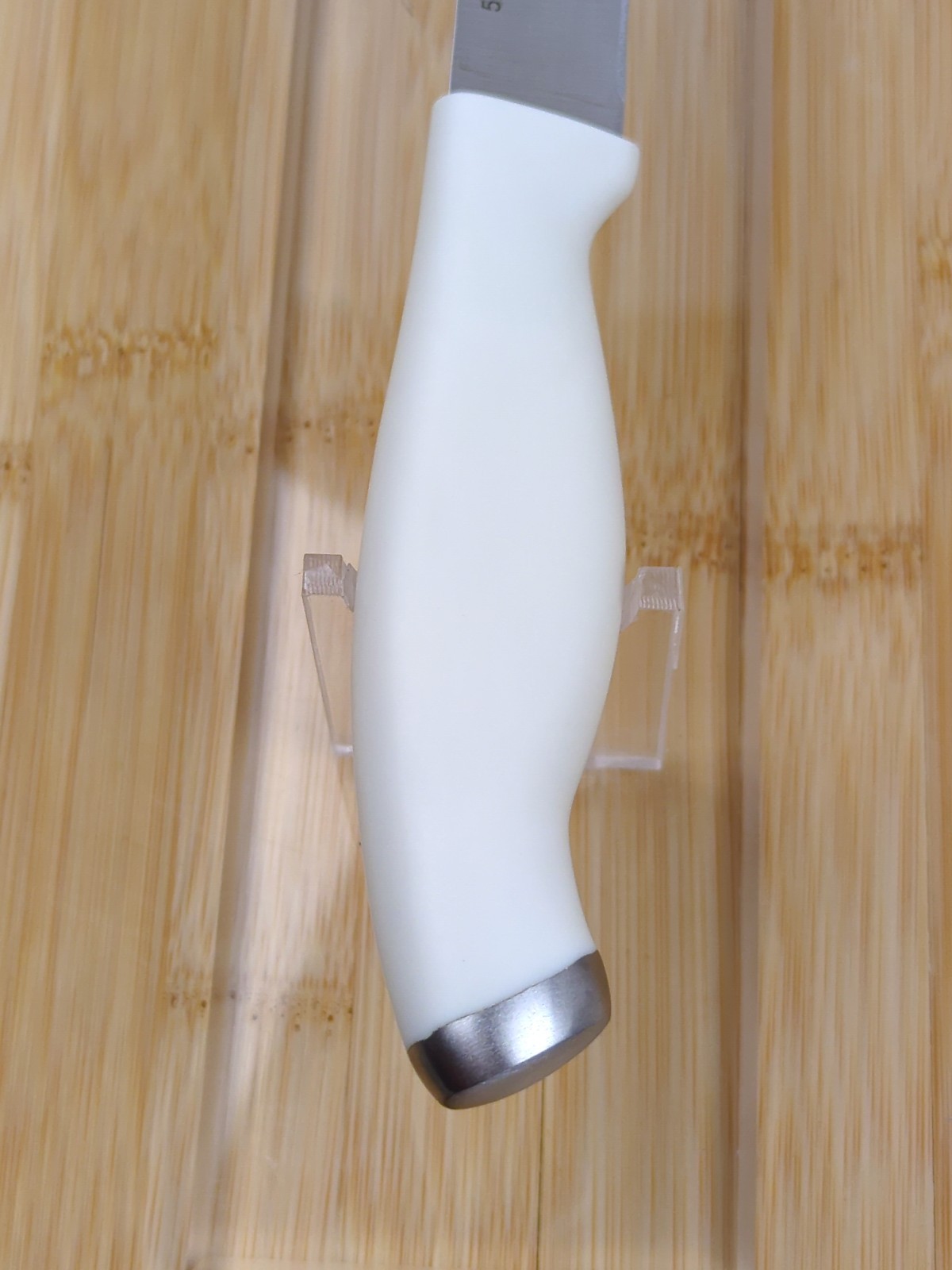 Cuisinart COLORPRO Collection 4.5" STEAK Knife, WHITE Handle w/ Silver Cap, NEW